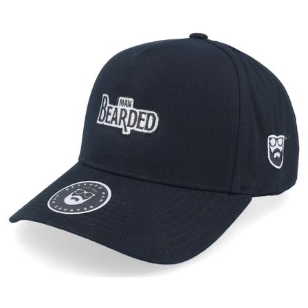 Bearded Man - Noir adjustable Casquette - Fab Beardedmania Black A-Frame Adjustable @ Hatstore