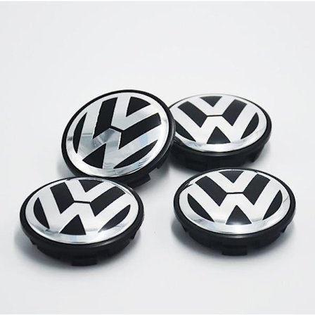 4 stk VW logo 56mm navkapsel Fælg emblem Fælg mærke