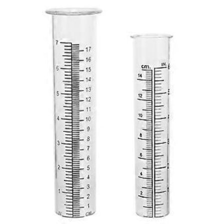 2 stk. Transparent Regnmåler Klar Regnmålingsverktøy Bærbar Regnmåler for Hageplen