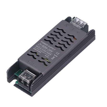 24V 60W Strømforsyning IP20 AC110 til 260V LED Transformator Kobber Aluminium Legering Design