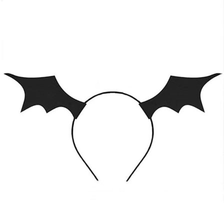 Halloweendekoration, roliga håraccessoarer, stort diadem med fladdermusvingar
