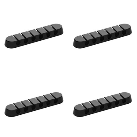 Sæt med 4 kabelopbevaringsstandere Kabelorganiseringsbakke Ledningshåndteringsbeholder Kontor Essential Velegnet til kontor og hjem