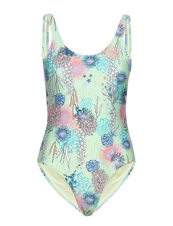 Scallop Sealife Swimsuit Green Becksöndergaard