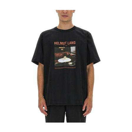 Helmut Lang, T-Shirt Vienna Zwart, Heren, Maat:L