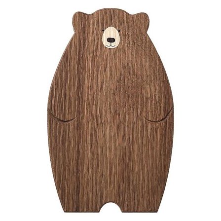 Träskärbräda Söt Björnsformad Brödbricka Svart Valnöt Köksbräda, Brun
