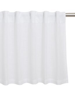 Kappe Otila ensfarvet 50x250 cm Hvid