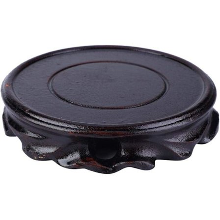 1 stk 10 x 2,5 cm solid trebase, rund blomsterpotte,