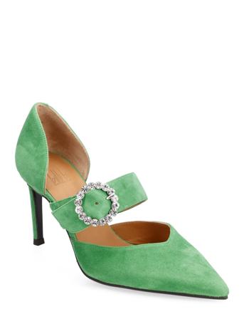 A4613 Shoes Heels Pumps Classic Grön Billi Bi