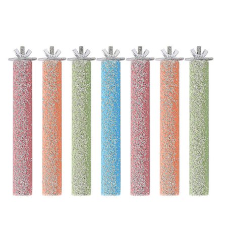 7 st Grip Fågelburar Sittpinne För Conures Parakiter Undulater Nymfkakaduor, Bra För Att Hålla Och Näbbar I