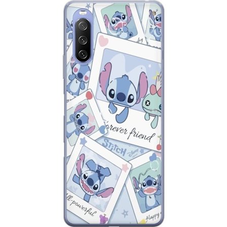 Yhteensopiva Puhelinkuori Sony Xperia 10 III Lite Unelmoivat pilvet vaaleanpunaisina, lila ja sinisen sävyissä, kimaltelevine tähtineen ja pehmeän sat