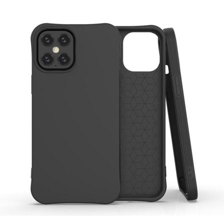 Iphone 12 Pro Max - Shockproof Matt Tpu Skal - Svart Black Svart