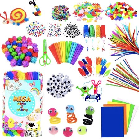 Mega Craft -sarja - Putkenpuhdistusaine, liikkuvat silmät, pallot