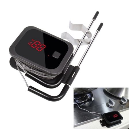 Termometer Mat Matlagning Bluetooth Trådlös BBQ Termometer IBT-2X Med Dubbel Probes och Timer