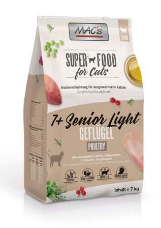 Mac's Super Food for Cats 7kg Kylling - Seniorfôr