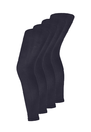 Decoy 3/4 Leggings | Mikrofiber 4-pack 60 Denier Svart Dam Blå M-L