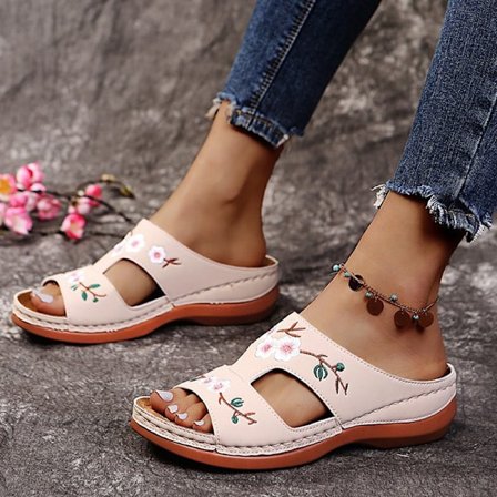 Dam Sandaler Mjuk Botten Kilar Skor Dam Sommar Sandaler Med .