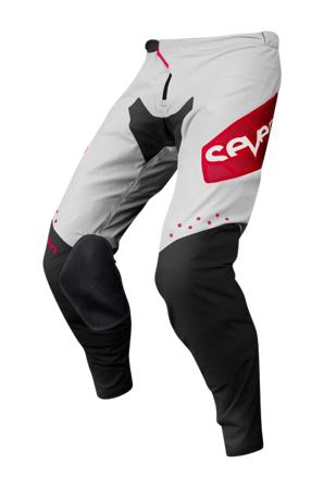 Pantaloni Cross Seven Zero Echelon Bianco-Rosso 34
