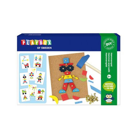 PLAYBOX Spikmosaik 210 delar - Lyreco - Skola och förskola - Lekmaterial - Bygglek, konstruktion och mosaik