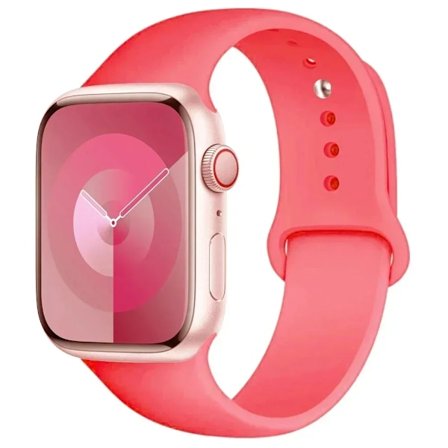 Silikonarmband för Apple Watch Band Ultra 2 49mm 45mm 44mm 41mm 40mm 38mm Correa Armband IWatch Series 9 8 7 5 4 3 8 6 SE 44mm