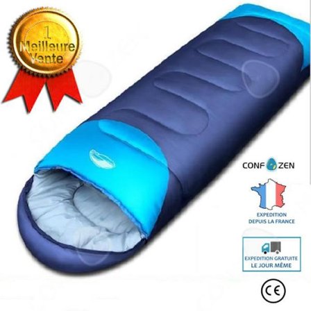 Makuu袋 - CONFO - Sarkofagityyppi - 1,8 kg - Pehmeä vuori - Väri keski sininen