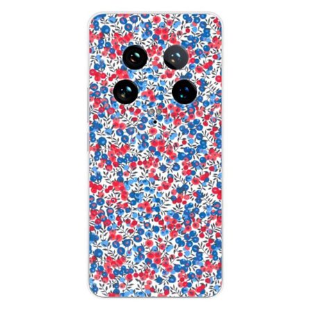 Tryckt silikonfodral kompatibelt med Xiaomi 14 Ultra Liberty Wiltshire Blue