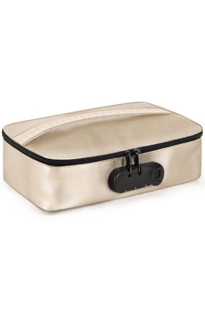Lockable Discreet Box Luxus Gold