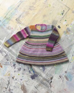 Strikkeoppskrift Kjole Multi - Lang Yarns