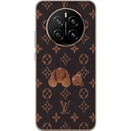 Yhteensopiva Puhelinkuori Honor Honor Magic7 Ylellinen monogrammikuvio rikkinäisellä nalletaustalla pimeässä muotiestetiikassa