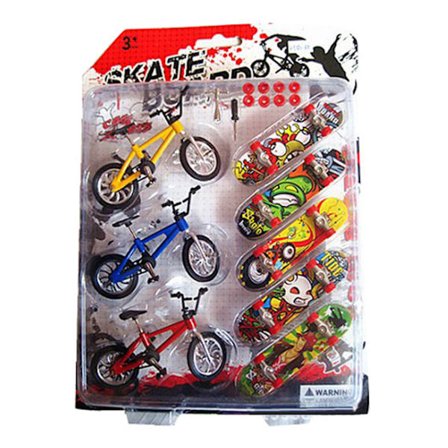Toy Mini Finger Skateboards Cyklar Barn Barn Presenter Cool Rolig Pedagogisk