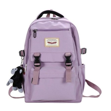 Dame Jente Ryggsekk Skulderveske Skoleveske Skolesekk Koreansk Ungdomsskoleelev Universitetsstil Gymnastikk Koffert Lilla