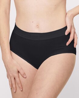 Stretchtruse Doubble Comfort 2-pk Svart - 38 - Sloggi