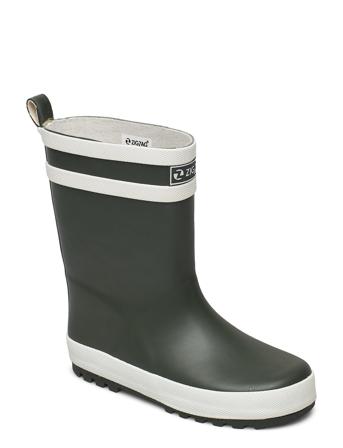 Saming Kids Rubber Boot Shoes Rubberboots High Rubberboots Unlined Rubberboots Vihreä ZigZag