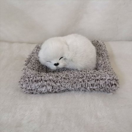 Simulert Sovende Hund Plysj Simulert Hund Bil Dekorasjon Skrivebordsutstilling Hjem Dekor Gaver