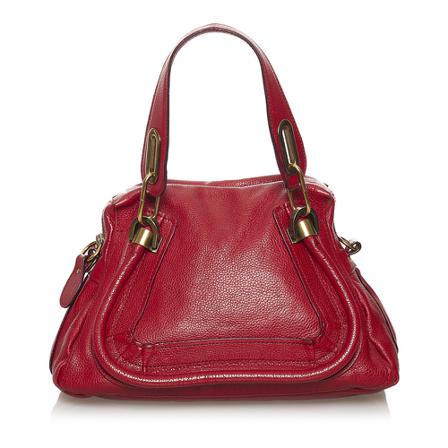 Chloé Pre-owned, Paraty Leather Handbag Rood, Dames, Maat:ONE Size