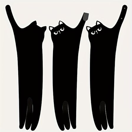 Meget absorberende køkken- og badehåndklæde - Ultrafin mikrofiberlommetørklæde med krog, med sødt katteansigtsdesign (øjne) - Perfekt til katteel...