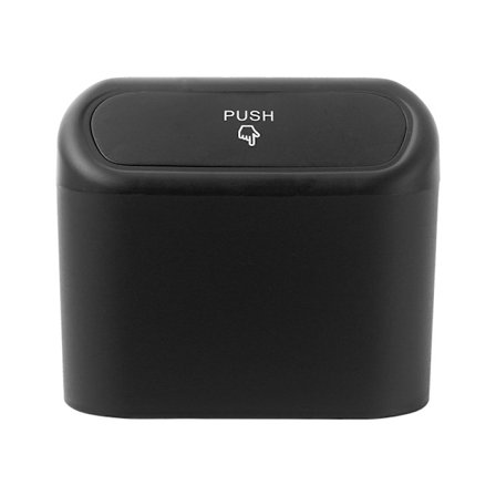 Lille papirkurv til bil (sort)