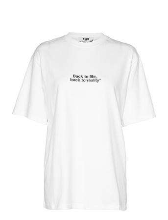 T-Shirt/T-Shirt T-shirt Top Hvid MSGM