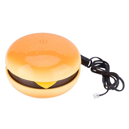 Nyhed Emulational Hamburger Telefon Wire Fastnet Telefon Hjem Indretning