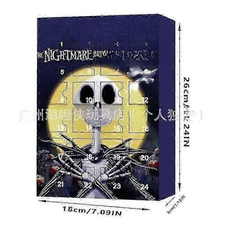 Julekalender Ny Halloween Dommedagskalender Blind Box Ornamenter Ny Halloween Blind Box Legetøj Kreativ