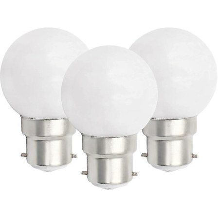 6 st B22 LED-lampa 3W Golfbollslampor B22 Bajonett Liten Globlampa Glödlampa Dimbar [DB]