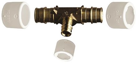 Uponor 1870276 T-rør redusert 22 x 15 x 22 mm, Installasjon