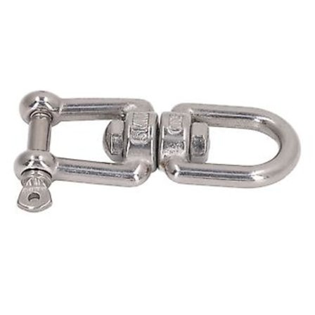 Dubbel Ändögla Schackel, Dubbel Käk Schackel Professionell Rostfritt Stål Dubbel Käk Schackel Käk Schackel Innovativ Lösning