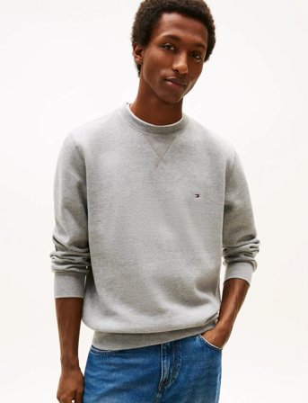 Tommy Hilfiger Essential Fleece Crewneck - Grey - S