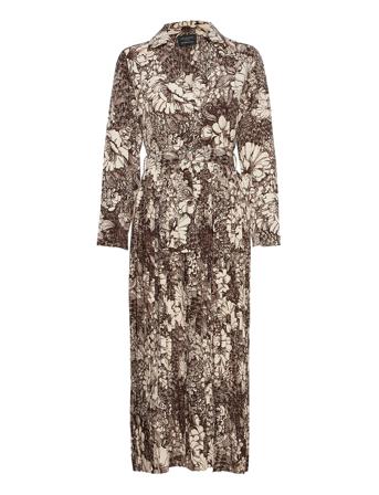 Slfzuri-Florenta Ls Aop Ankle Dress Patterned Selected Femme