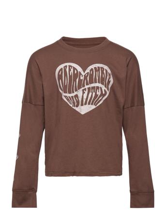 Kids Girls Graphics Langærmet T-shirt Brun Abercrombie & Fitch