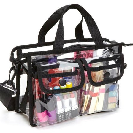 Transparent toalettmappe for reise – PVC, 27×20×9cm, for menn/kvinner