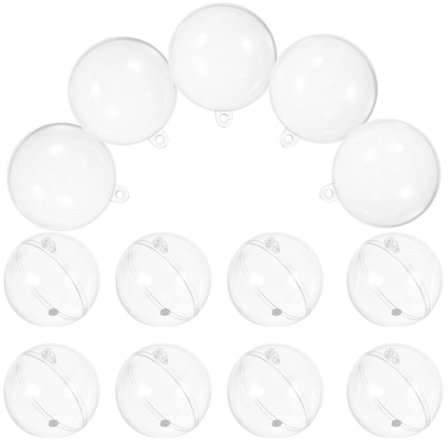 30 stk. klare kugler til håndværk, fyldbare runde kugler til julebryllupsfestdekoration