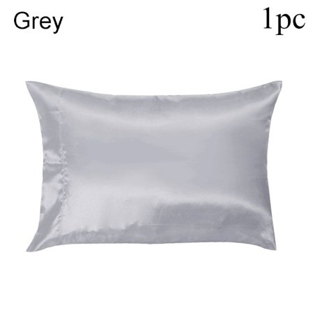 1/2 Stk Silkepødesæde Betræk Satin GRÅ 1 Stk