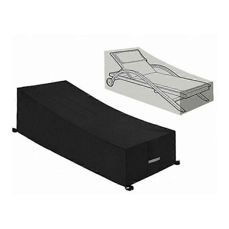 Beskyttelsesovertræk, Vandtæt, Vindtæt, Anti-UV, 210D Oxford Stof Beskyttelsesovertræk Liggestol, Solseng (210x75x40/80cm) Sort
