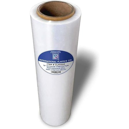 18" Stretch Film/Wrap 1200ft 500% Stretch Clear Cling Durable Adh